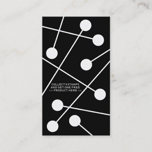 kleur aanpasbare, frequente koperskaart klantenkaartje (Voorkant)