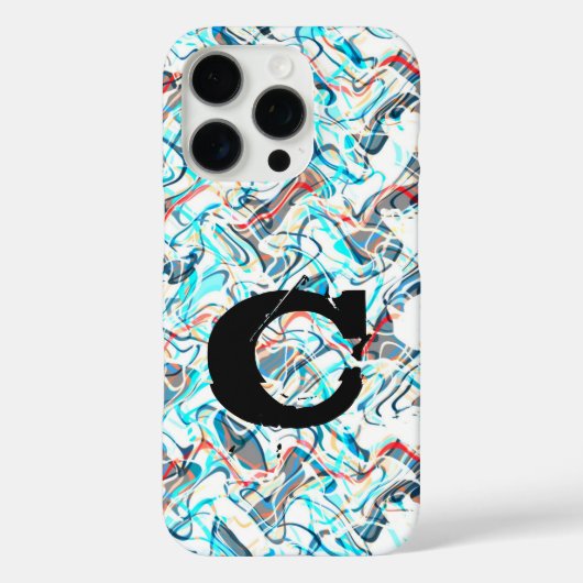 Kleur Abstract Art Smoke Grunge Boys Telefoon Case (Achterkant)