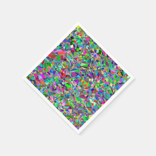 Kleur Abstract Glas in lood Patroon Servetten (Hoek)