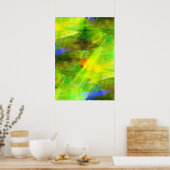 kleur abstract naadloos groen achtergrondgroen, ge poster (Keuken)