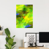 kleur abstract naadloos groen achtergrondgroen, ge poster (Thuiskantoor)