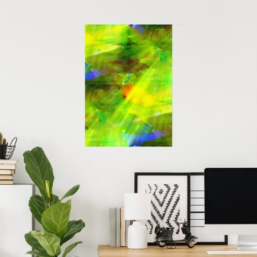 kleur abstract naadloos groen achtergrondgroen, ge poster (Thuiskantoor)