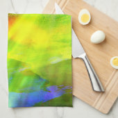 kleur abstract naadloos groen achtergrondgroen, ge theedoek (Quarter Fold)