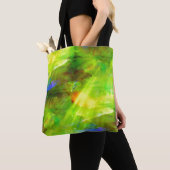 kleur abstract naadloos groen achtergrondgroen, ge tote bag (Dichtbij)