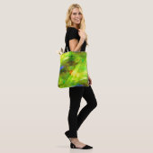 kleur abstract naadloos groen achtergrondgroen, ge tote bag (Op model)