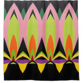 Kleur Abstract patroon vet Douchegordijn (Voorkant)