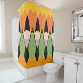 Kleur Abstract patroon vet Douchegordijn (In situ)