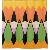 Kleur Abstract patroon vet Douchegordijn (Voorkant)