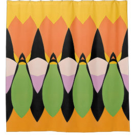 Kleur Abstract patroon vet Douchegordijn