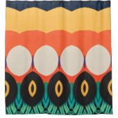 Kleur Abstract patroon vet Douchegordijn (Voorkant)