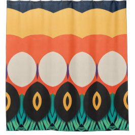 Kleur Abstract patroon vet Douchegordijn