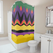 Kleur Abstract patroon vet Douchegordijn (In situ)