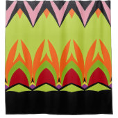 Kleur Abstract patroon vet Douchegordijn (Voorkant)