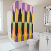 Kleur Abstract patroon vet Douchegordijn (In situ)