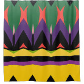 Kleur Abstract patroon vet Douchegordijn (Voorkant)