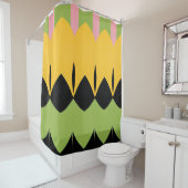 Kleur Abstract patroon vet Douchegordijn (In situ)