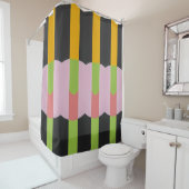 Kleur Abstract patroon vet Douchegordijn (In situ)