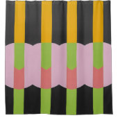 Kleur Abstract patroon vet Douchegordijn (Voorkant)