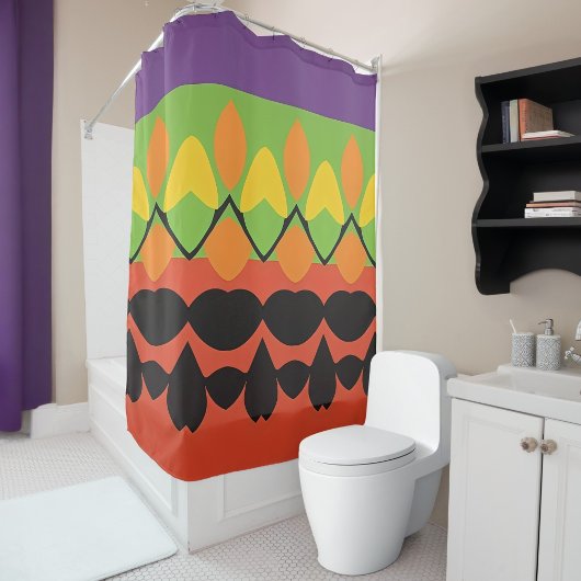 Kleur Abstract patroon vet Douchegordijn