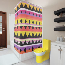 Kleur Abstract patroon vet Douchegordijn