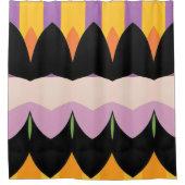 Kleur Abstract patroon vet Douchegordijn (Voorkant)