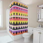 Kleur Abstract patroon vet Douchegordijn (In situ)