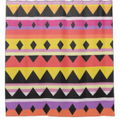 Kleur Abstract patroon vet Douchegordijn (Voorkant)