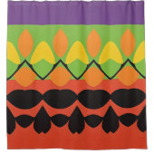 Kleur Abstract patroon vet Douchegordijn (Voorkant)