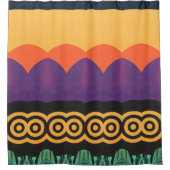 Kleur Abstract patroon vet Douchegordijn (Voorkant)