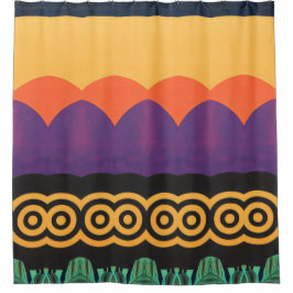 Kleur Abstract patroon vet Douchegordijn