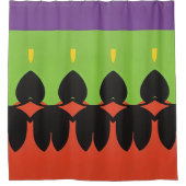 Kleur Abstract patroon vet Douchegordijn (Voorkant)