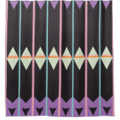 Kleur Abstract patroon vet Douchegordijn (Voorkant)