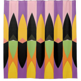 Kleur Abstract patroon vette Douchegordijn