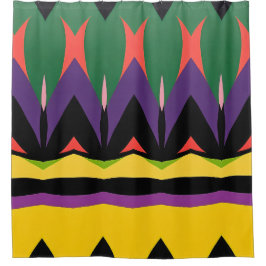 Kleur Abstract patroon vette Douchegordijn