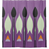 Kleur Abstract patroon vette Douchegordijn (Voorkant)