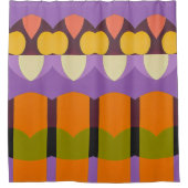 Kleur Abstract patroon vette Douchegordijn (Voorkant)