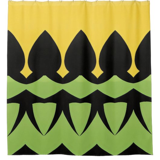 Kleur Abstract patroon vette Douchegordijn (Voorkant)