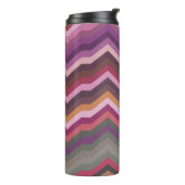 Kleur Abstract Retro Striped Achtergrond, Mode Z Thermosbeker (Gedraaid links)