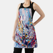 Kleur Abstracte Spatten Schort (Insitu)