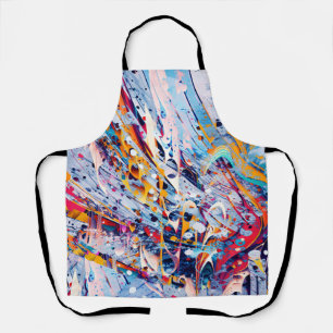 Kleur Abstracte Spatten Schort