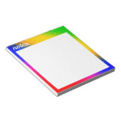 Kleur achtergrondnotitiestapel notitieblok (Schuin)
