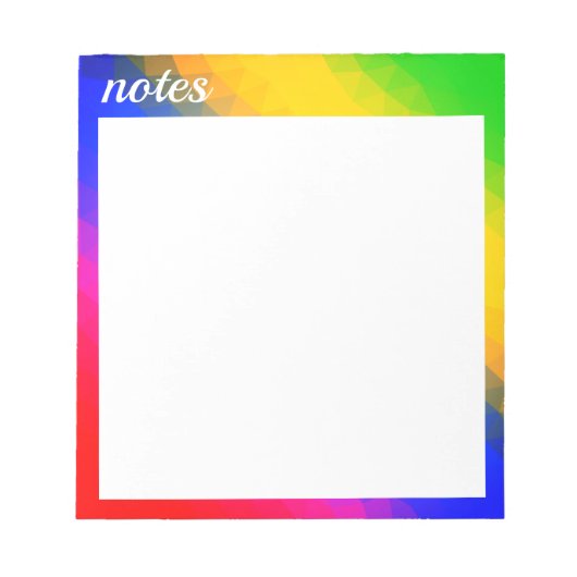 Kleur achtergrondnotitiestapel notitieblok (Voorkant)