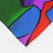 Kleur al fleece deken (Hoek)