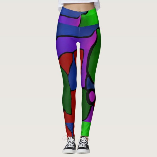 Kleur al leggings (Voorkant)