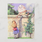 Kleur Alice & Humpty Briefkaart (Voorkant)