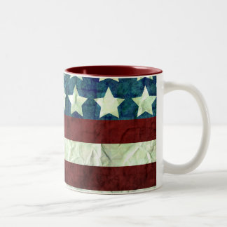 kleur Amerikaanse achtergrond Tweekleurige Koffiemok