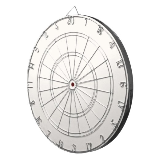 kleur antiek wit dartbord (Voorkant Rechts)