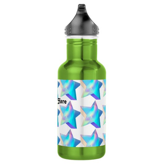 Kleur Apple Tekst Ster Afbeelding Drinkware Waterf Waterfles (Rechts)