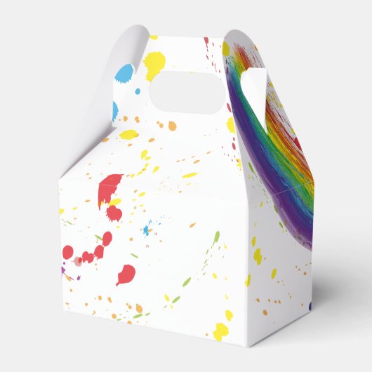 Kleur Art Party Verjaardag Bedankdoosjes (Achterkant)