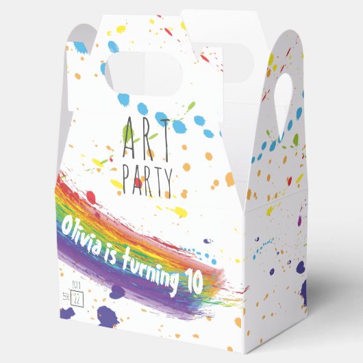 Kleur Art Party Verjaardag Bedankdoosjes (Geopend)